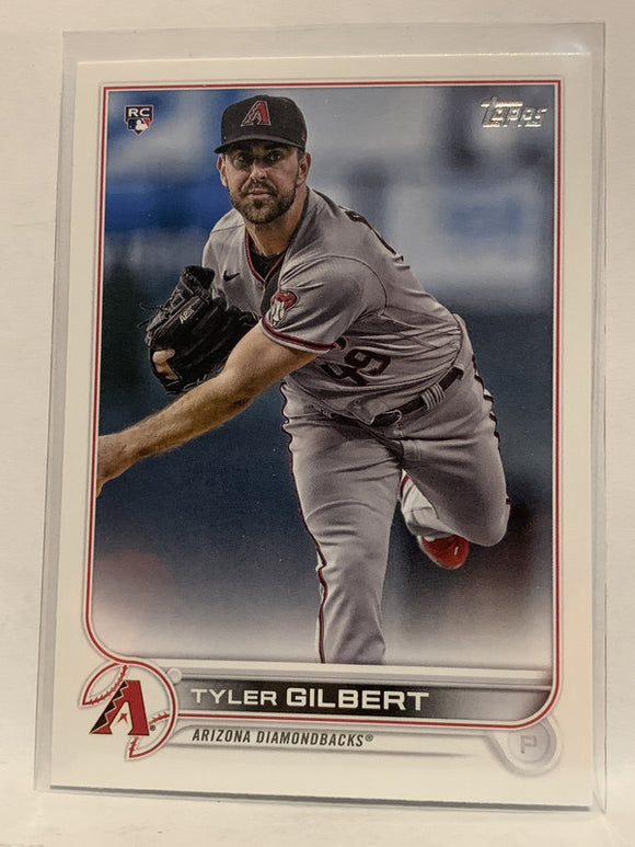 #130 Tyler Gilbert Rookie Arizona Diamondbacks 2022 Topps Series One Baseball Card MLB