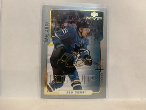 #38 Logan Couture Gold Scripts MVP San Jose Sharks 2020-21 Upper Deck MVP Hockey Card MH