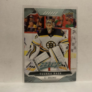 #28 Tuukka Rask Boston Bruins 2019-20 Upper Deck MVP Hockey Card KW