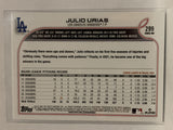 #299 Julio Urias Los Angeles Dodgers 2022 Topps Series One Baseball Card MLB