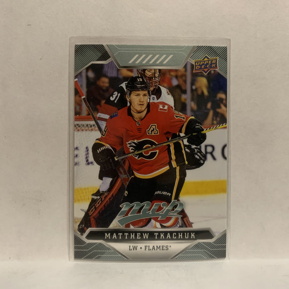 #52 Matthew Tkachuk Calgary Flames   2019-20 Upper Deck MVP Hockey Card KX