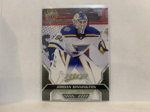 #107 Jordan Binnington St Louis Blues 2020-21 Upper Deck MVP Hockey Card MH