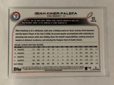 #93 Isiah Kiner-Falefa Texas Rangers 2022 Topps Series One Baseball Card MLB