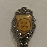 Cedoux Saskatchewan Celebrate 75th 1905 1980 Collectable Souvenir Spoon AM