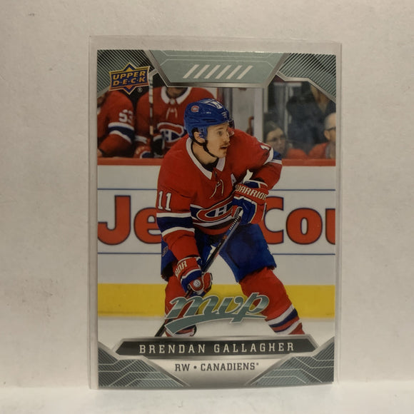 #119 Brendan Gallagher Montreal Canadiens 2019-20 Upper Deck MVP Hockey Card KX