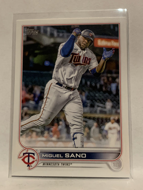 #123 Miguel Sano Minnesota Twins 2022 Topps Series One Baseball Card MLB