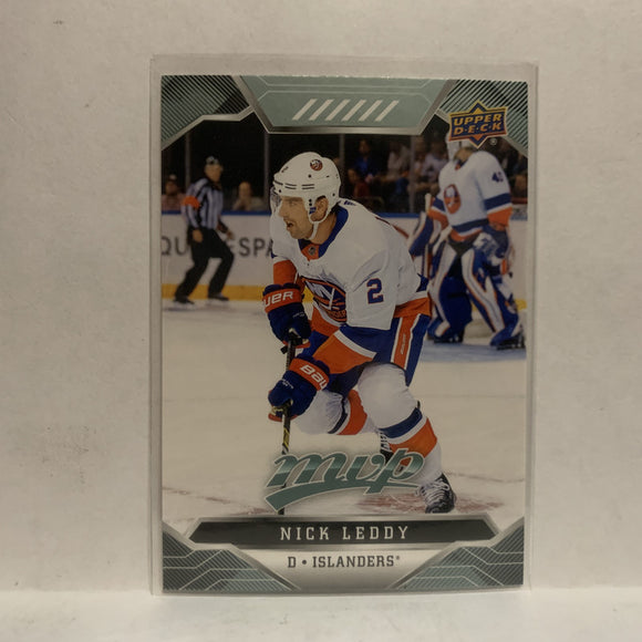 #80 Nick Leddy New York Islanders 2019-20 Upper Deck MVP Hockey Card KX