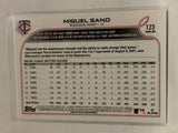 #123 Miguel Sano Minnesota Twins 2022 Topps Series One Baseball Card MLB