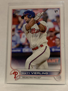 #316 Matt Vierling Philadelphia Phillies 2022 Topps Series One Baseball Card MLB