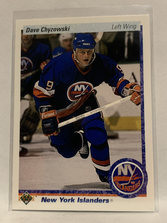 #228 Dave Chyzowski New York Islanders 1990-91 Upper Deck Hockey Card NHL