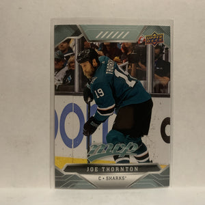 #202 Joe Thornton San Jose Sharks 2019-20 Upper Deck MVP Hockey Card KY