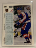 #220 Brent Ashton Winnipeg Jets 1990-91 Upper Deck Hockey Card NHL