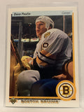 #177 Dave Poulin Boston Bruins 1990-91 Upper Deck Hockey Card NHL