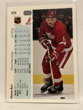 #111 Shawn Burr Detroit Red Wings 1990-91 Upper Deck Hockey Card NHL