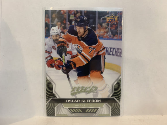 #119 Oscar Klefbom Edmonton Oilers 2020-21 Upper Deck MVP Hockey Card MJ