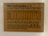 #220 Tom Henke Toronto Blue Jays 1988 Topps Baseball Card MLB