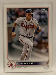 #115 Austin Riley Atlanta Braves 2022 Topps Series One Baseball Card MLB