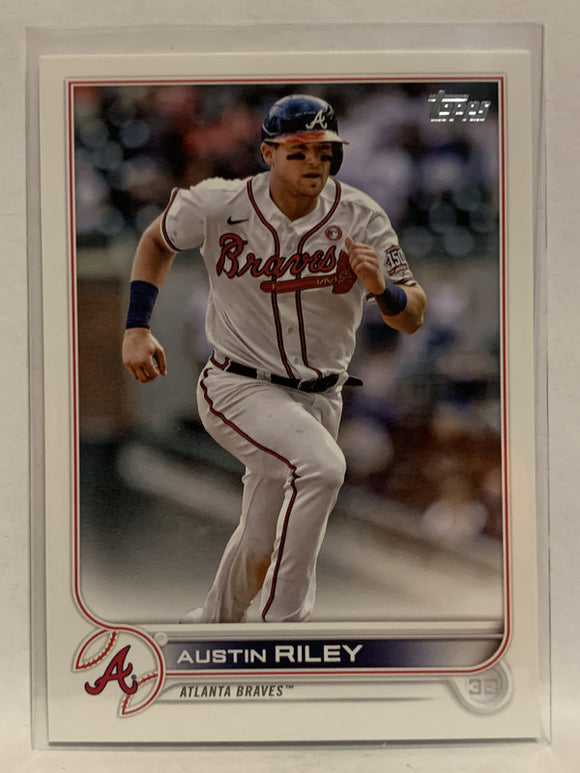 #115 Austin Riley Atlanta Braves 2022 Topps Series One Baseball Card MLB