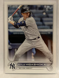 #292 Kyle Higashioka New York Yankees 2022 Topps Series One Baseball Card MLB