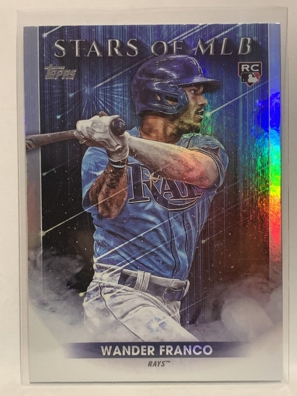 #SMLB-20 Wander Franco Stars of MLB  Tampa Bay Rays 2022 Topps Series One Baseball Card MLB