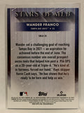 #SMLB-20 Wander Franco Stars of MLB  Tampa Bay Rays 2022 Topps Series One Baseball Card MLB