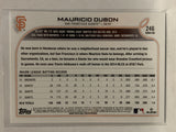 #246 Mauricio Dubon San Francisco Giants 2022 Topps Series One Baseball Card MLB