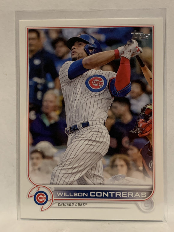 #147 Willson Contreras Chicago Cubs 2022 Topps Series One Baseball Card MLB