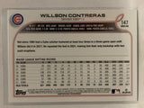 #147 Willson Contreras Chicago Cubs 2022 Topps Series One Baseball Card MLB