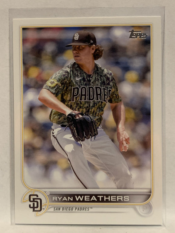 #70 Ryan Weathers San Diego Padres 2022 Topps Series One Baseball Card MLB