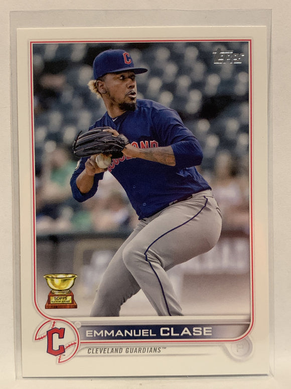 #190 Emmanuel Clase Rookie Cleveland Guardians 2022 Topps Series One Baseball Card MLB