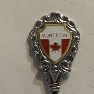 Montreal Canadian Flag Quebec Collectable Souvenir Spoon AP