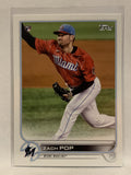 #108 Zach Pop Rookie Miami Marlins 2022 Topps Series One Baseball Card MLB