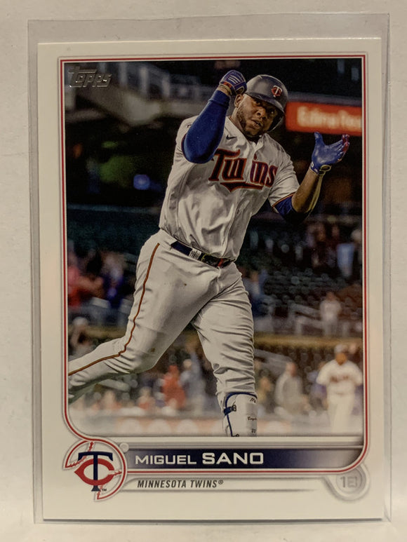 #123 Miguel Sano Minnesota Twins 2022 Topps Series One Baseball Card MLB