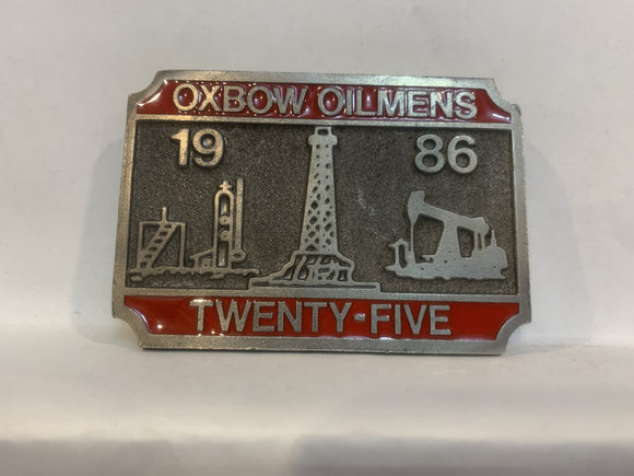 Oxbow Oilmens 1986 Twenty Five Belt Buckle AA