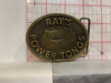 Ray's Power Tongs Logo Belt Buckle AA