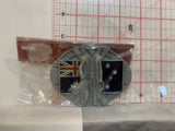 New Zealand Flag Cowboy Belt Buckle AA