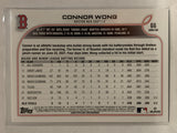 #66 Connor Wong Rookie Boston Red Sox 2022 Topps Series One Baseball Card MLB