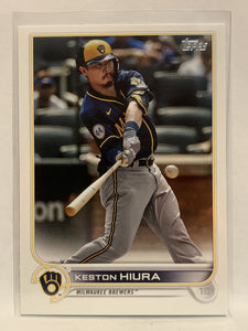 #265 Keston Hiura Milwaukee Brewers 2022 Topps Series One Baseball Card MLB