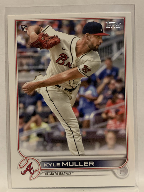 #30 Kyle Muller Rookie Atlanta Braves 2022 Topps Series One Baseball Card MLB