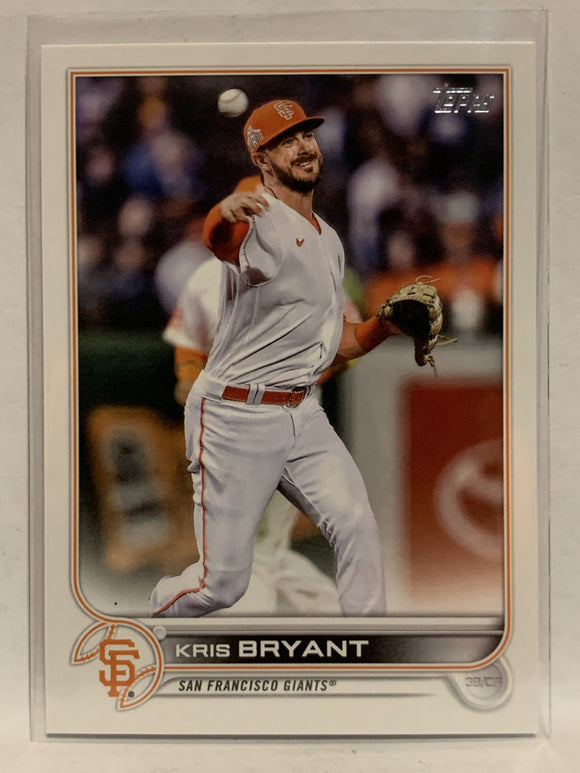 #86 Kris Bryant San Francisco Giants 2022 Topps Series One Baseball Card MLB