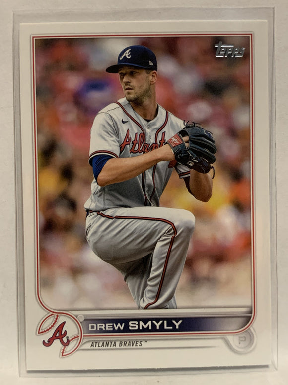 #195 Drew Smyly Atlanta Braves 2022 Topps Series One Baseball Card MLB