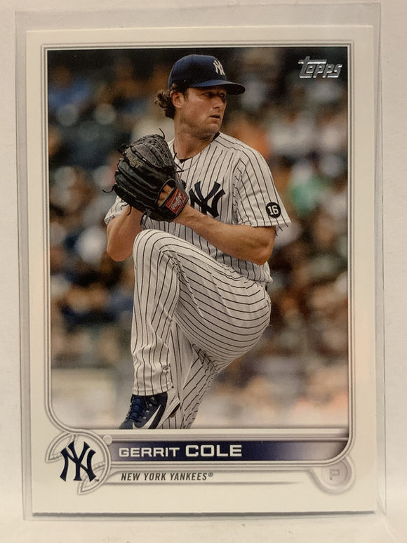 #35 Gerrit Cole New York Yankees 2022 Topps Series One Baseball Card MLB