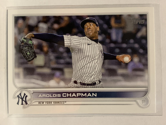 #142 Arolois Chapman New York Yankees 2022 Topps Series One Baseball Card MLB