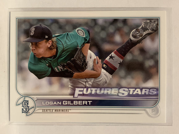 #156 Logan Gilbert Rookie Seattle Mariners 2022 Topps Series One Baseball Card MLB