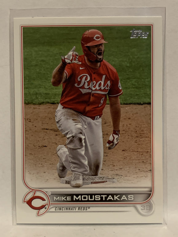 #60 Mike Moustakas Cincinnati Reds 2022 Topps Series One Baseball Card MLB