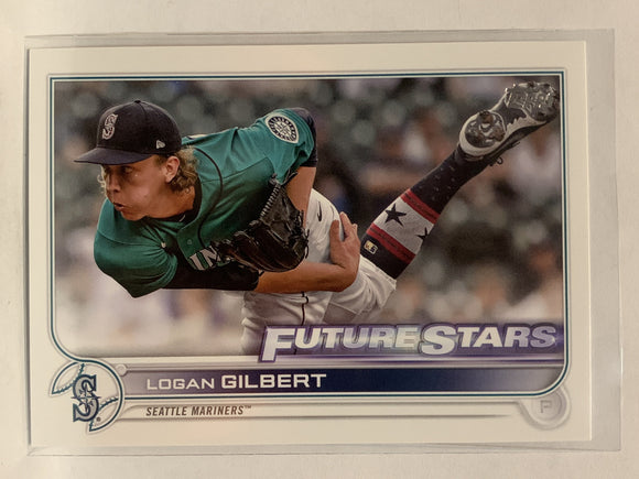 #156 Logan Gilbert Rookie Seattle Mariners 2022 Topps Series One Baseball Card MLB