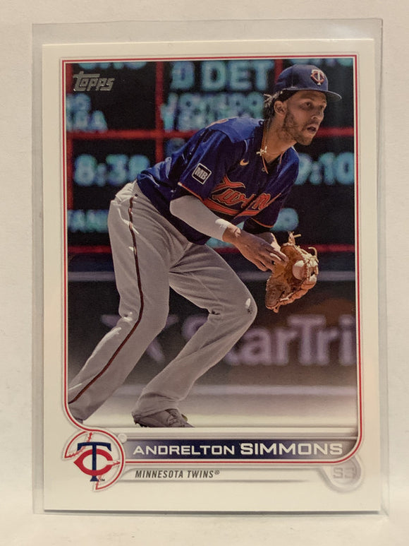 #306 Andelton Simmons Minnesota Twins 2022 Topps Series One Baseball Card MLB