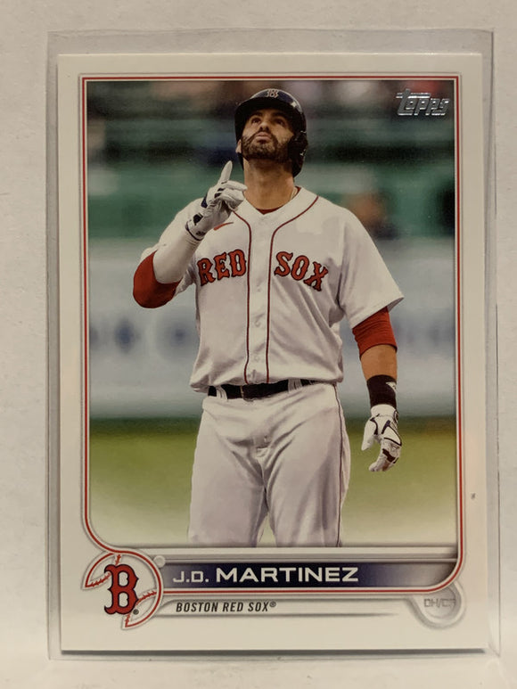 #182 J.D. Martinez Boston Red Sox 2022 Topps Series One Baseball Card MLB