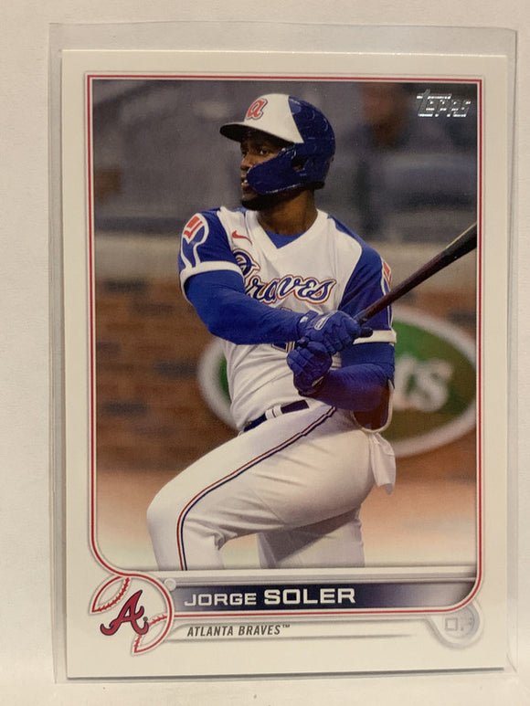 #208 Jorge Saler Atlanta Braves 2022 Topps Series One Baseball Card MLB