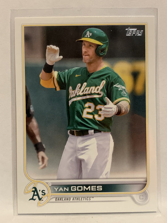 #294 Yan Gomes Oakland Athletics 2022 Topps Series One Baseball Card MLB